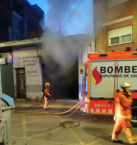 Local donde se ha producio el incendio