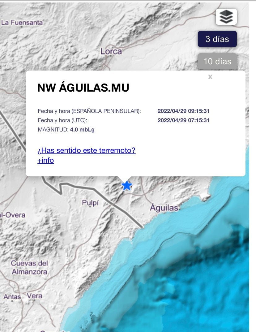 Seismo en Águilas