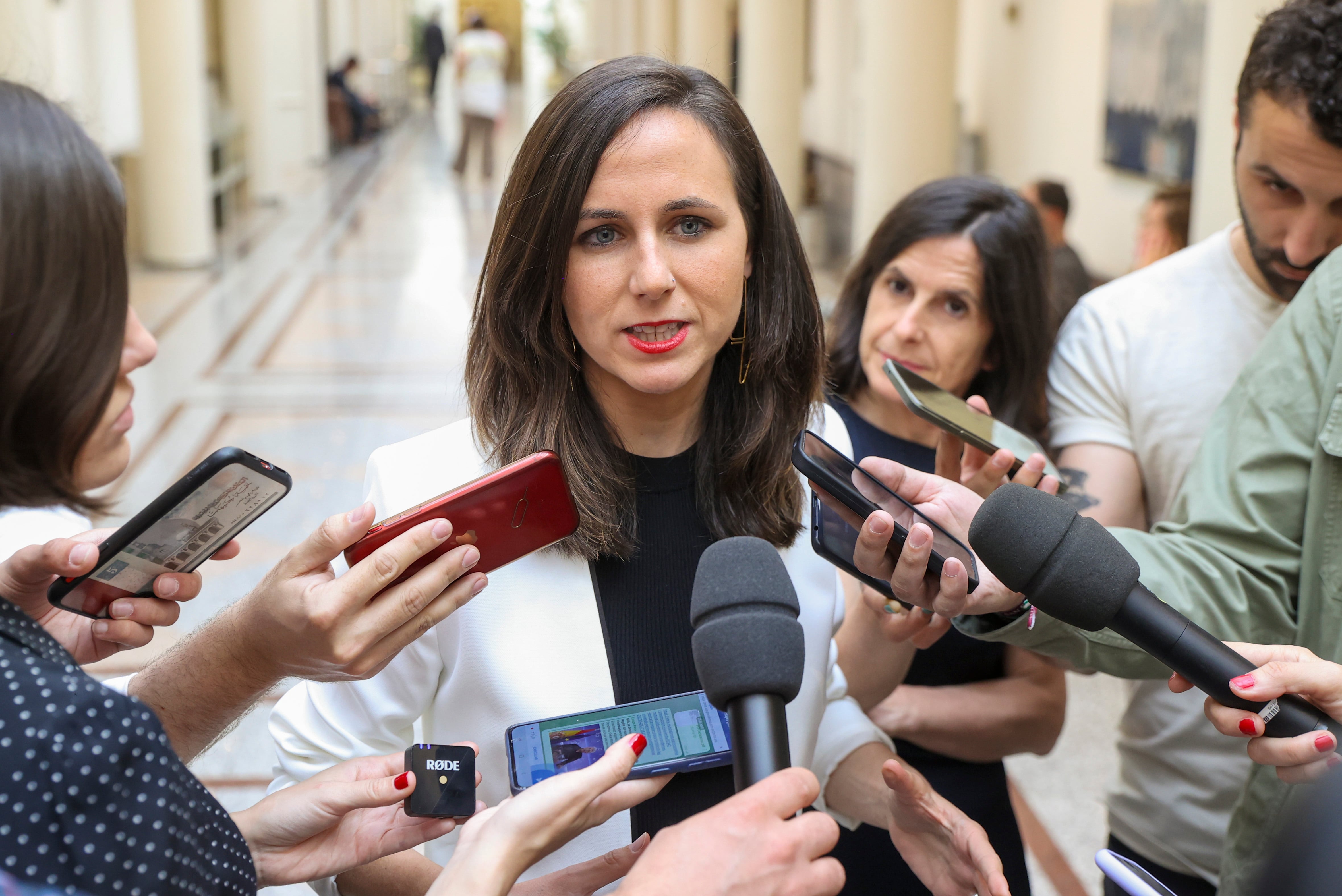 La ministra de Derechos Sociales, Ione Belarra, en el pleno del Senado este martes en Madrid