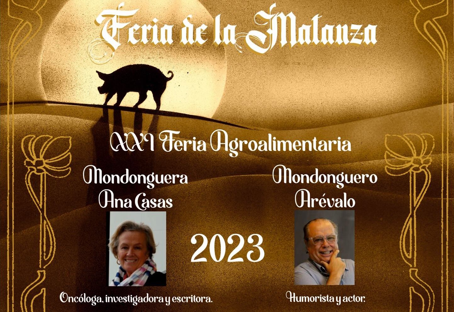 El humorista Arévalo y la doctora Ana Casas, &quot;Mondongueros&quot; de la Feria de la Matanza de Villada 2023