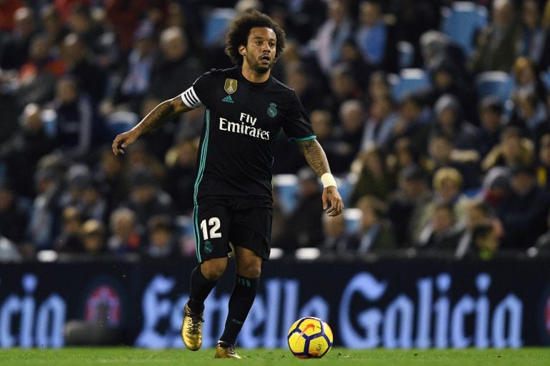 Marcelo guía el balón en Balaídos
