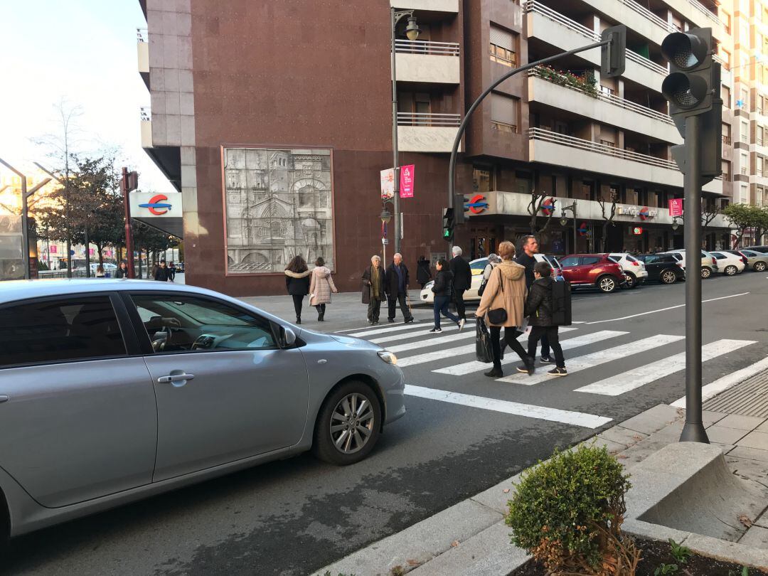 Calle San Antón a la altura de la Gran Vía