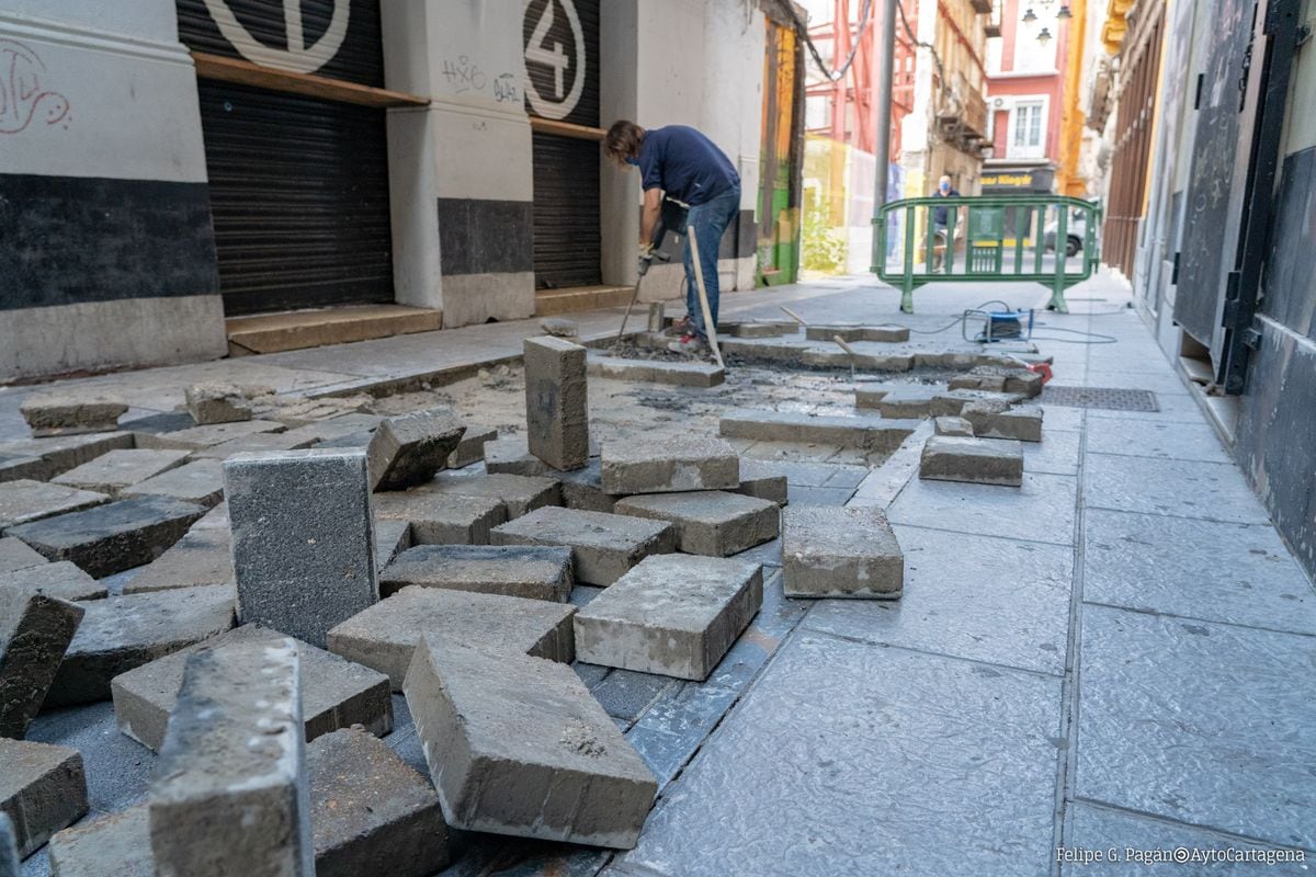 Arreglo de calles en Cartagena