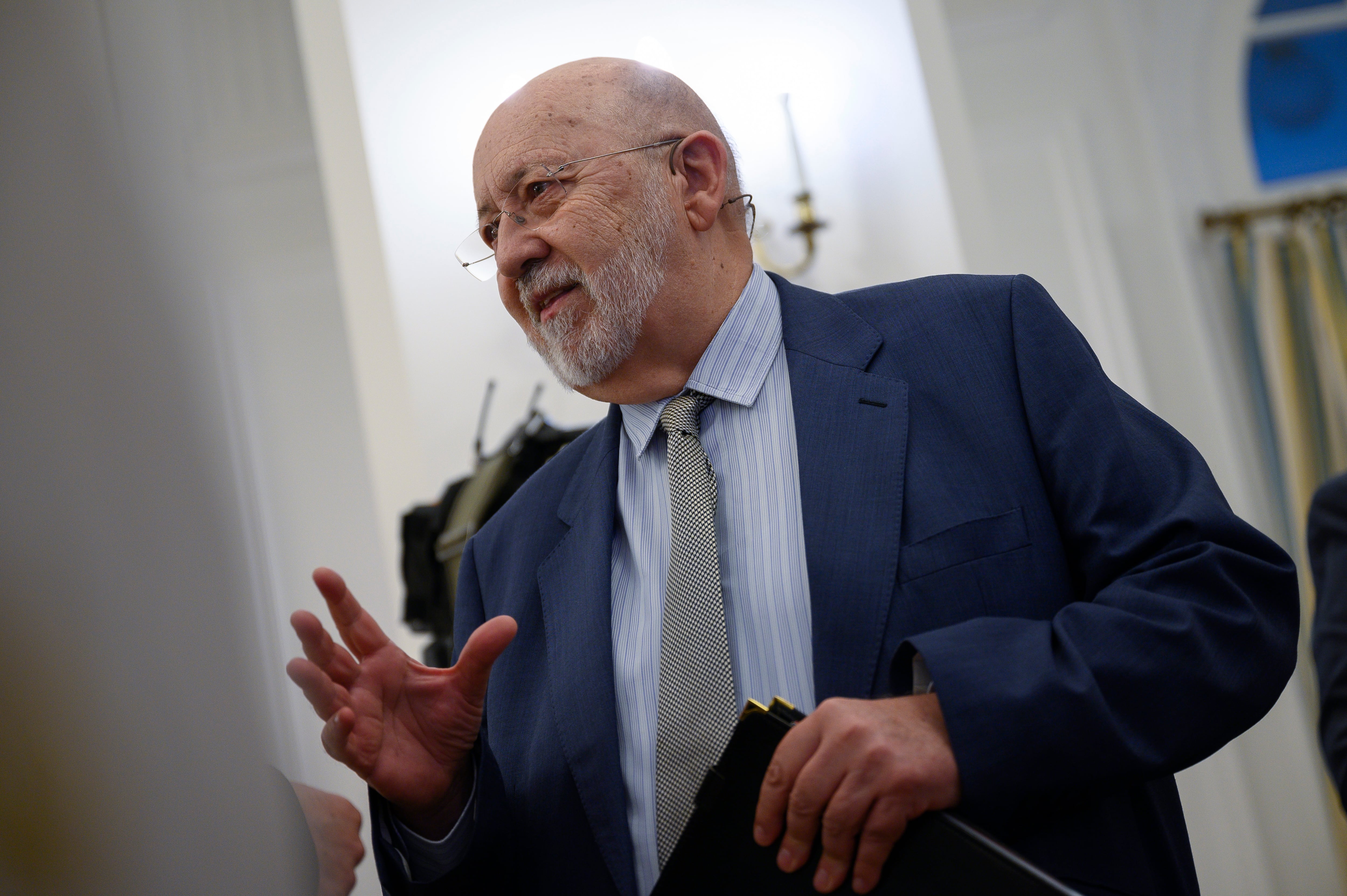 El presidente del Centro de Investigaciones Sociológicas (CIS), José Félix Tezanos, durante su participación, en el Foro SER Cantabria.