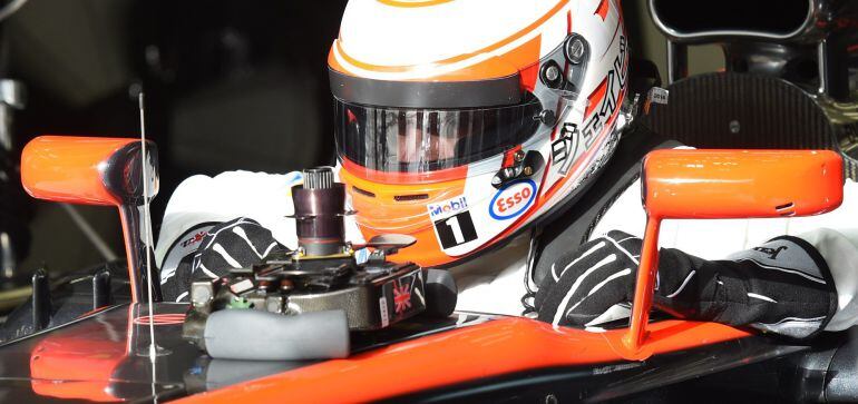 El piloto británico de McLaren Jenson Button.