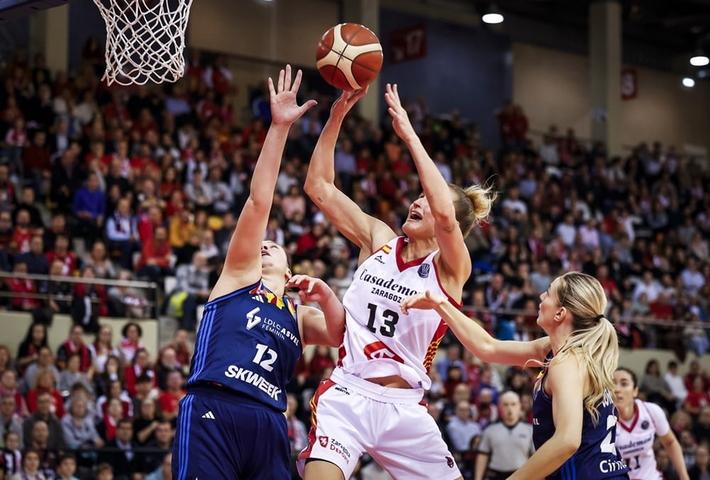 Leo Fiebich apareció en los momentos decisivos en el partido de la Euroliga ante el Asvel