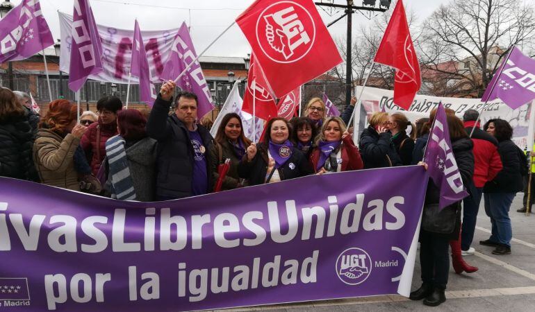 Una de las concentraciones de este 8 de marzo