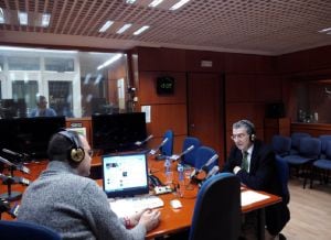 Sebastián Celaya, durante la entrevista en Hoy por Hoy Zaragoza