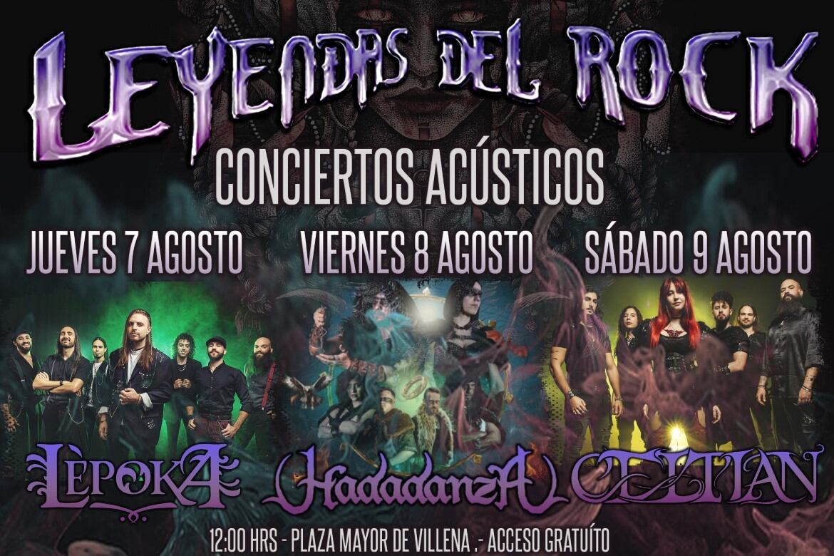 Cartel de los conciertos