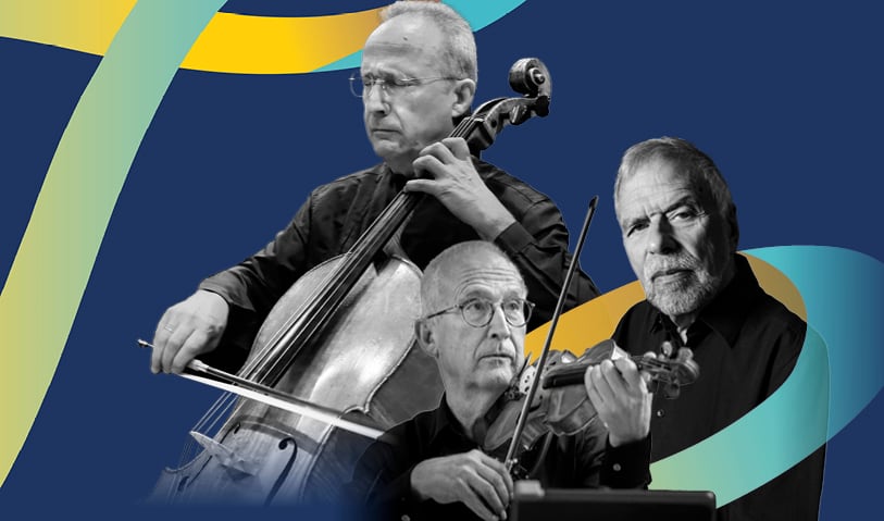 Cartell del concert d'aquesta nit de la Temporada de la capital del Trio Claret-Colom