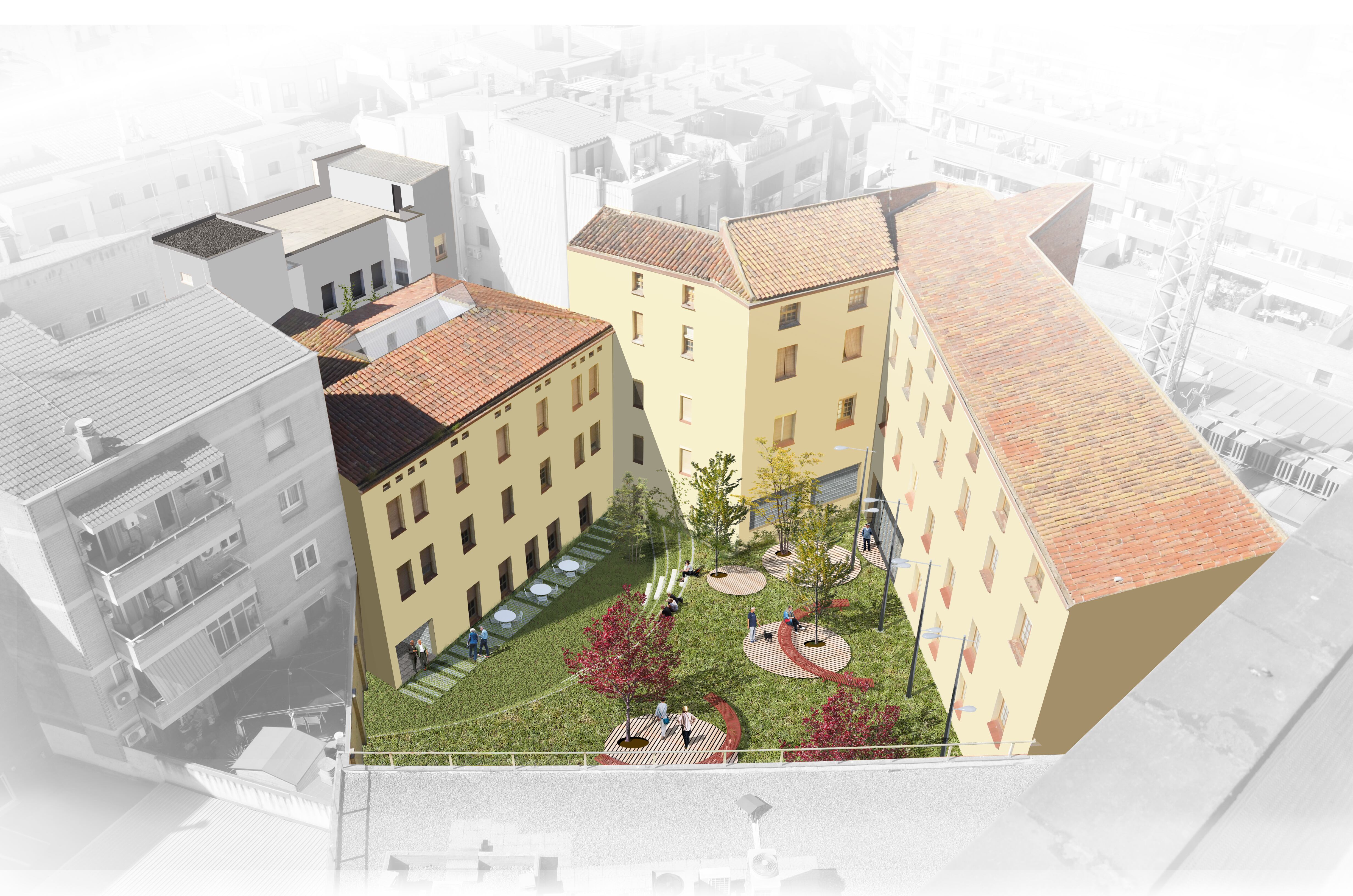 Recreació virtual de la rehabilitació de l'antic convent de les Josefines de Lleida