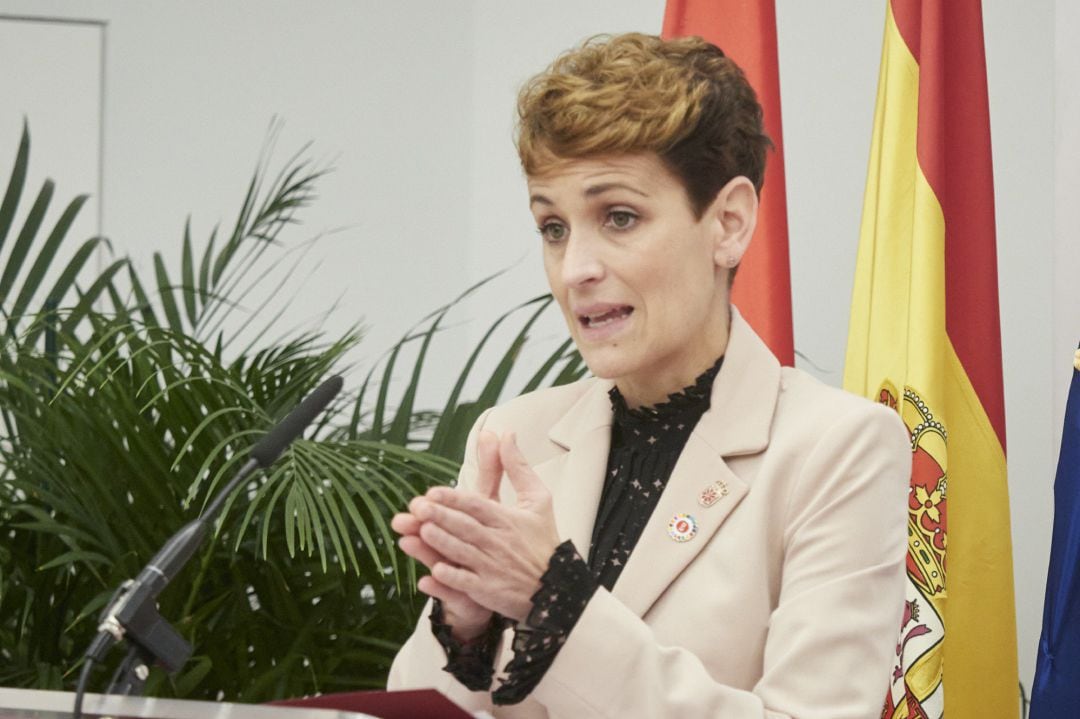 La presidenta del Gobierno de Navarra, María Chivite.