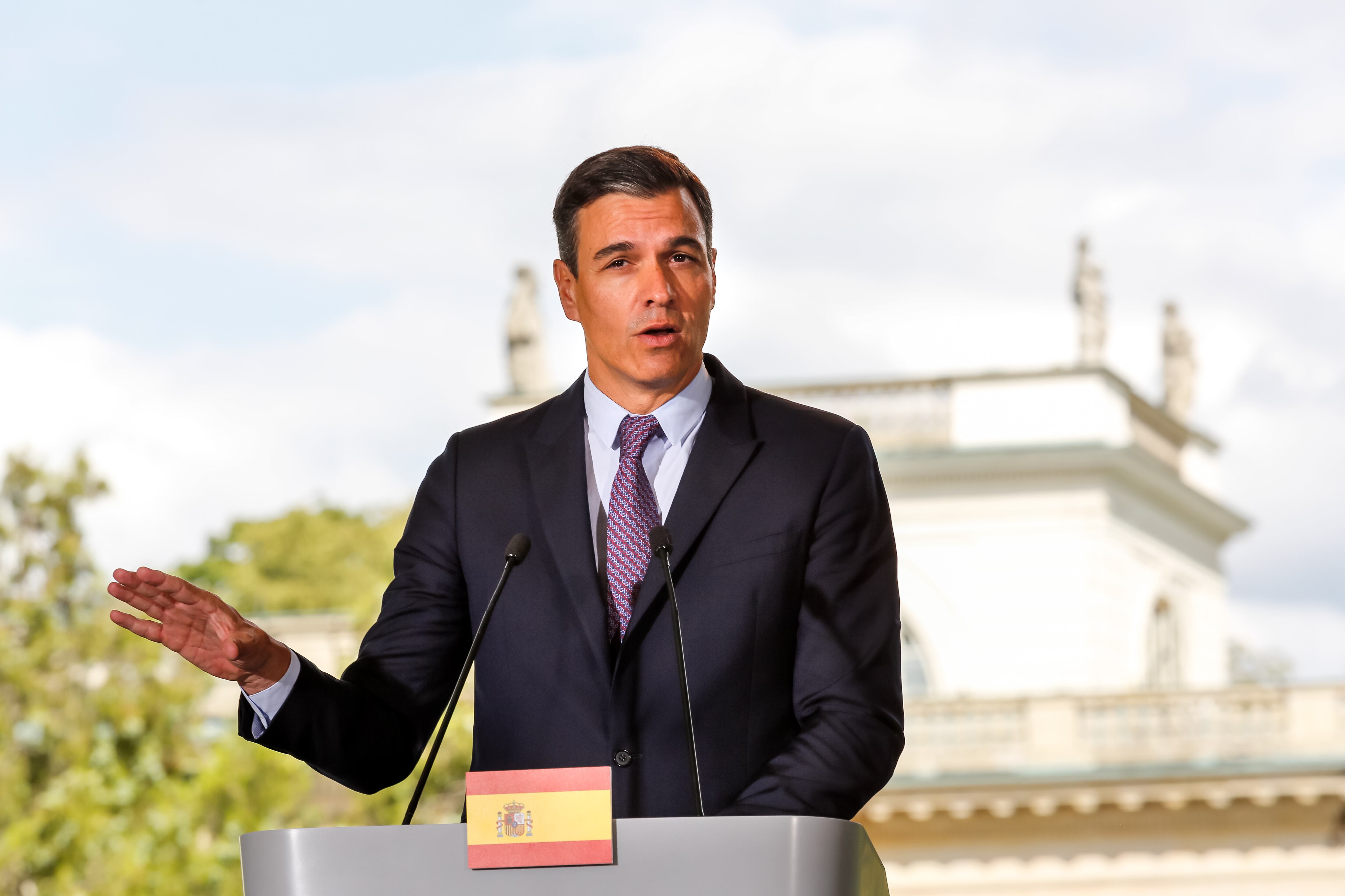 Pedro Sánchez, en rueda de prensa