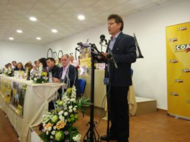 Momento de la intervención del Secretario General de COAG, Miguel Blanco