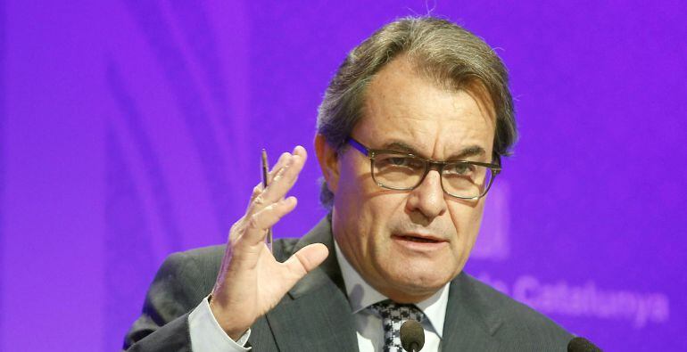 Artur Mas, en la seva roda de premsa de dimecres