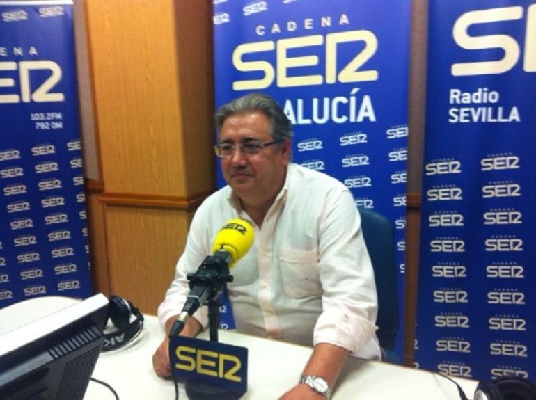 Juan Ignacio Zoido, durante la entrevista en &#039;Hoy por Hoy&#039;