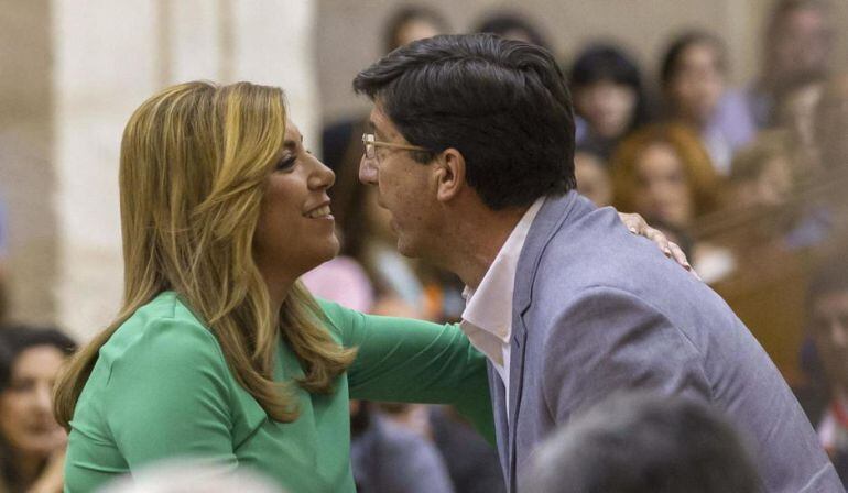 Susana Díaz y Juan Marín, de Ciudadanos