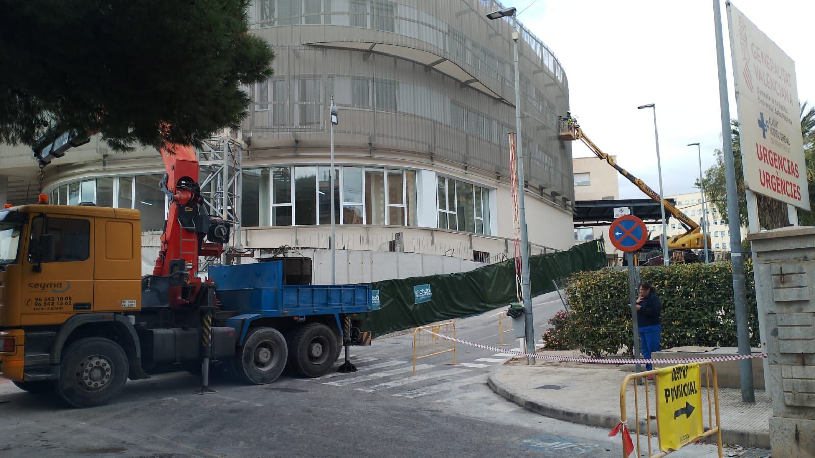 Obras de ampliación de Urgencias en el hospital de Alicante Doctor Balmis