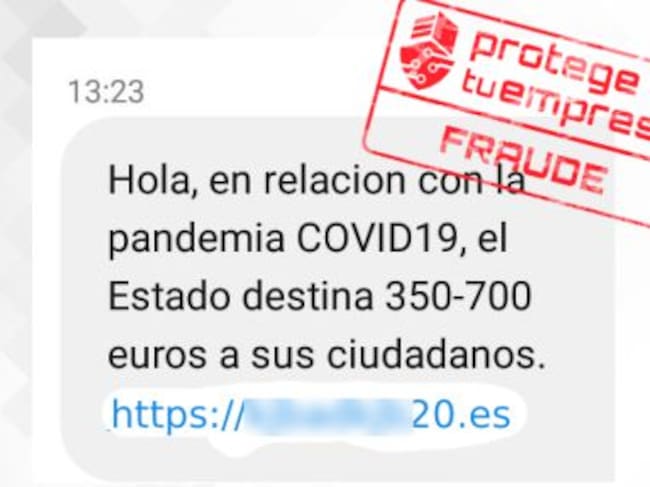 Si has recibido este mensaje, ten cuidado.