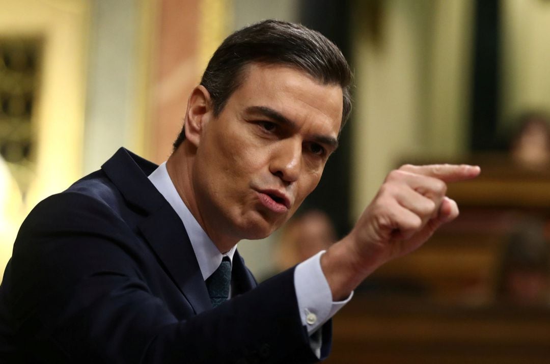 El presidente del Gobierno, Pedro Sánchez, en el Congreso de los Diputados 