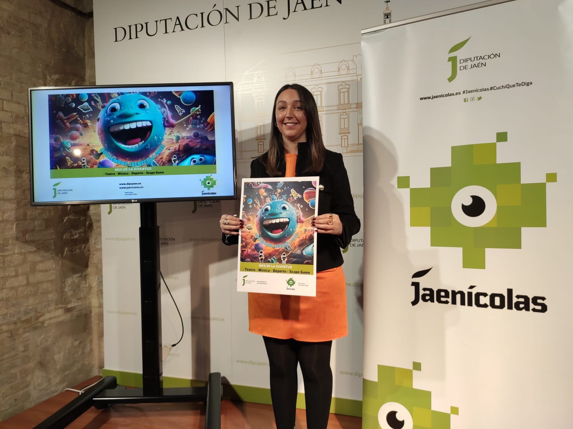 La diputada de Igualdad y Juventud, María Dolores Ruiz, durante la presentación del mes de la juventud de &#039;Jaenícolas&#039;