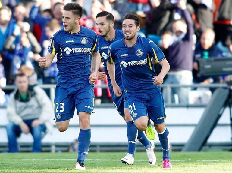 Álvaro Medrán con el Getafe