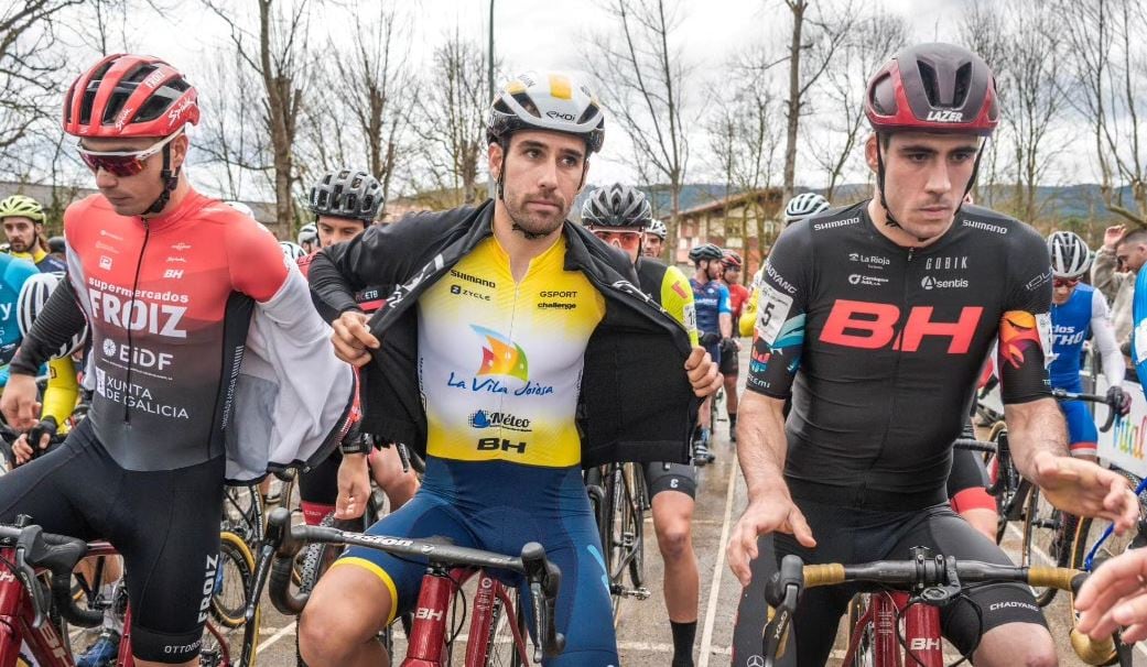 Felipe Orts en la salida del Campeonato de España de ciclocross