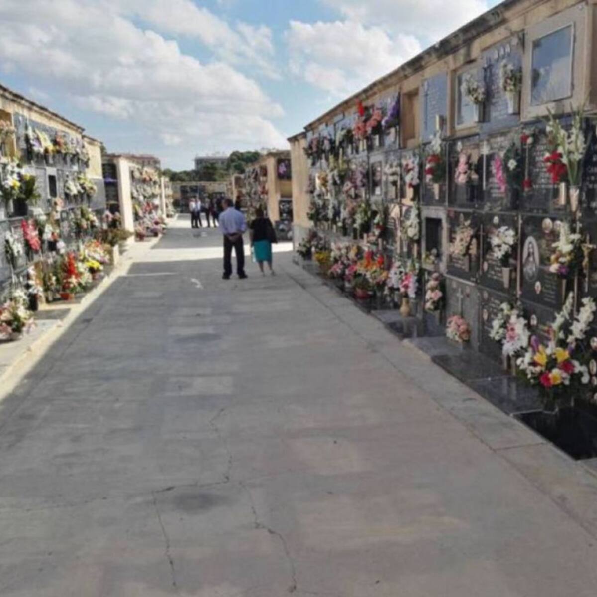 Obras en el cementerio durante el Estado de Alarma
