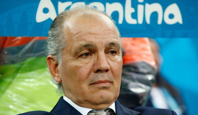 Sabella, durante un partido del Mundial de Brasil