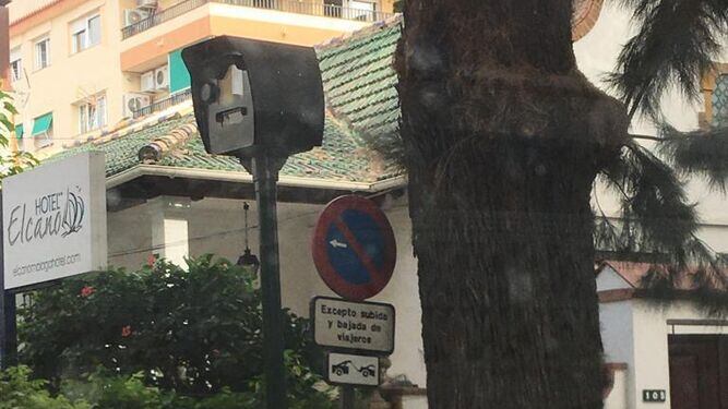 Uno de los radares instalados en la zona Este de Málaga