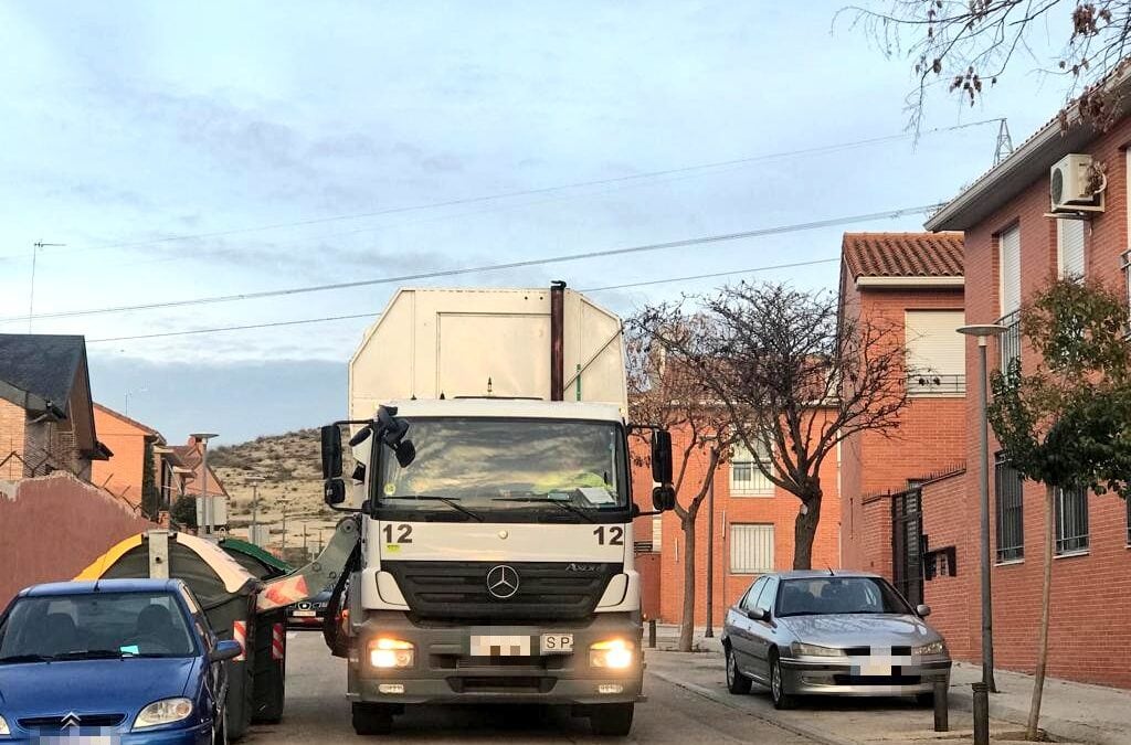 Recogida de basuras en San Martín de la Vega