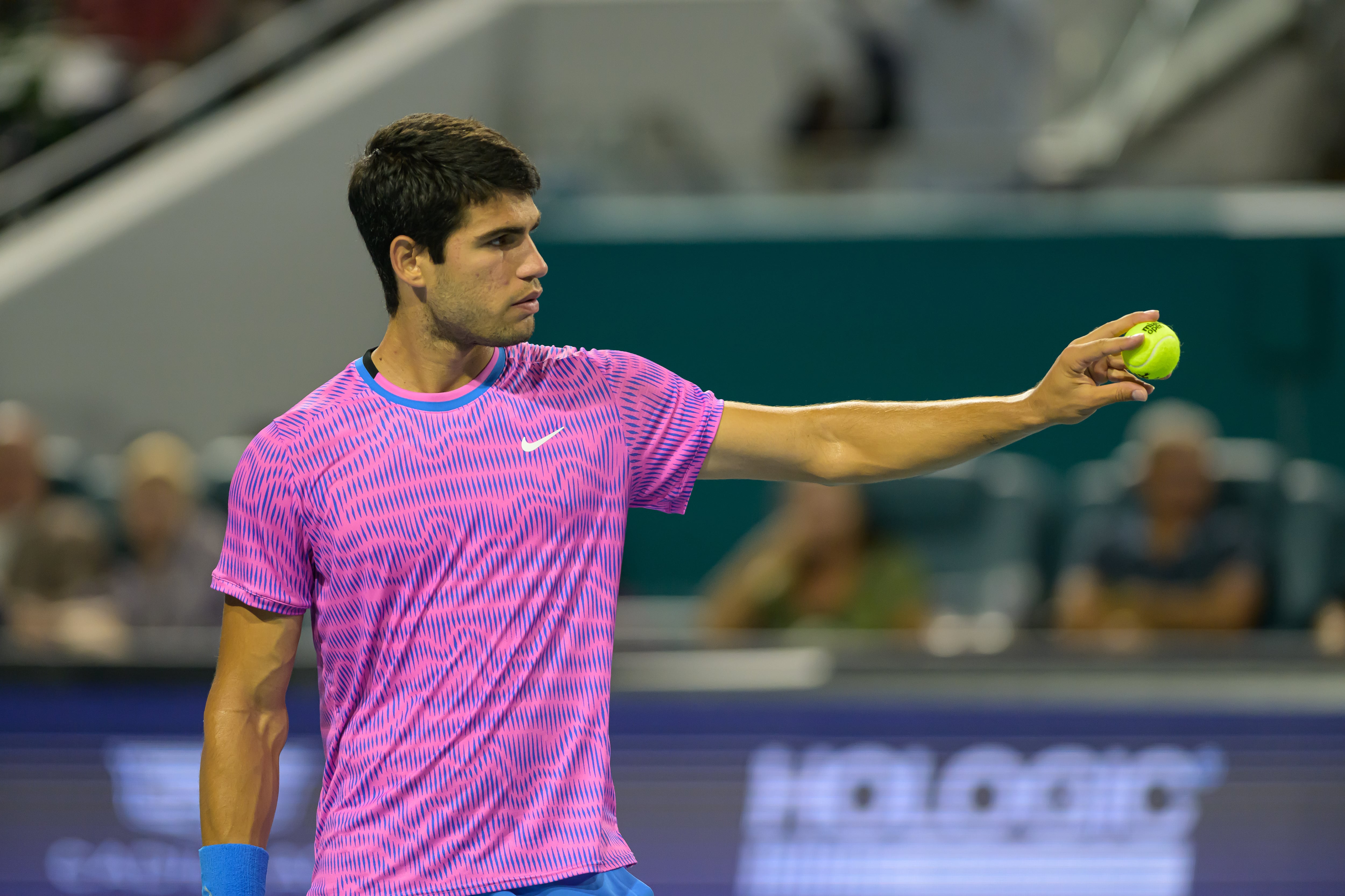 Carlos Alcaraz, durante el Miami Open