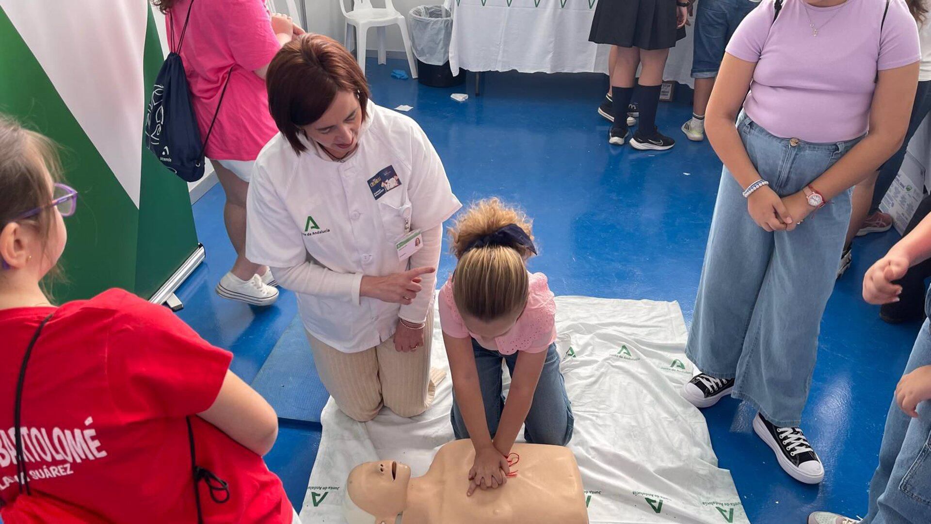 Taller de reanimación con escolares