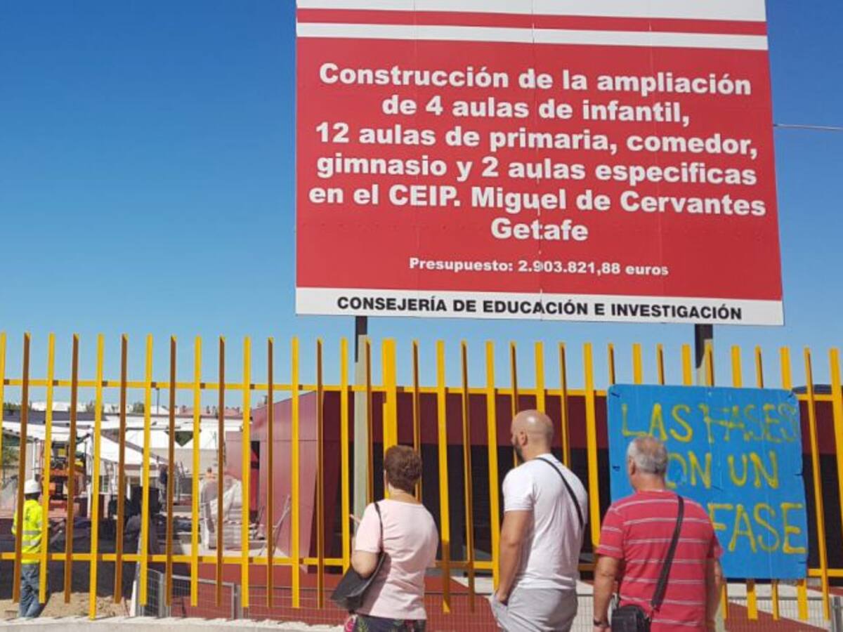 Encuentro entre Getafe y Educación por las obras en colegios