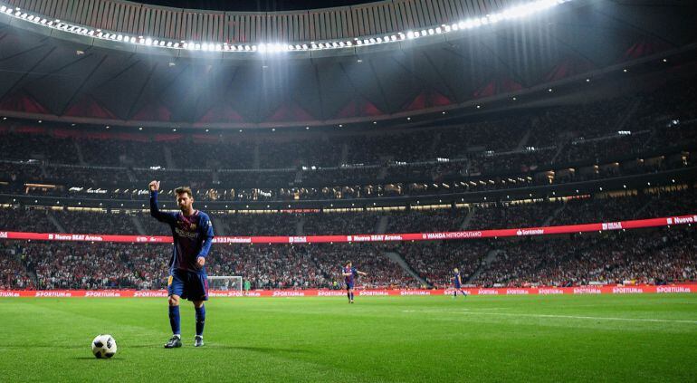 Messi durante la final de la Copa del Rey 