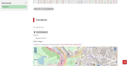 Captura de la web del Observatorio de la Violencia de Género en el portal de la Comunidad de Madrid