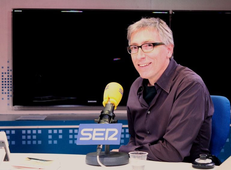 David Trueba, durante la entrevista de presentación de &#039;Tierra de campos&#039; en Cadena SER