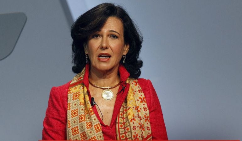 La presidenta del Banco Santander, Ana Botín, durante la Junta General de Accionistas del Banco de Santander.