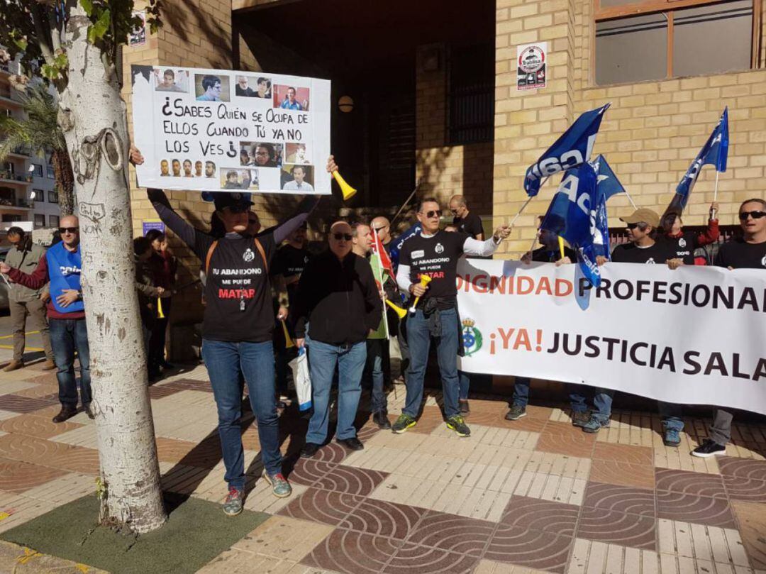 Los funcionarios de Justicia se movilizaron a principios de noviembre junto a los de prisiones. 