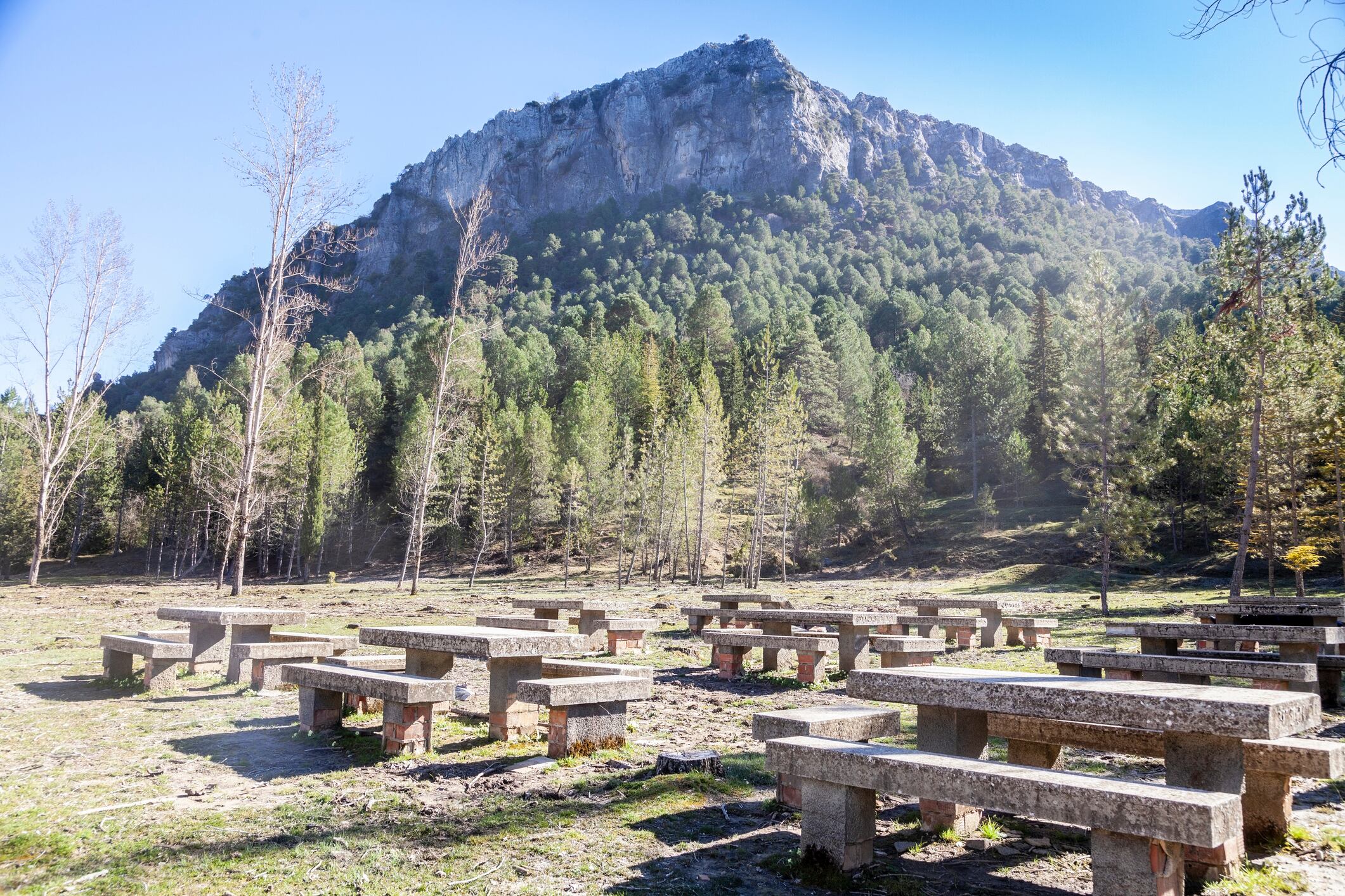 Un área de recreo en el Parque Natural de Cazorla, Segura y Las Villas, en la provincia de Jaén