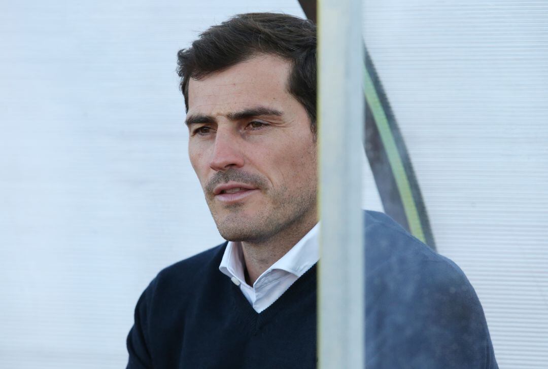 Casillas, durante un amistoso de pretemporada Oporto - Fullham. 