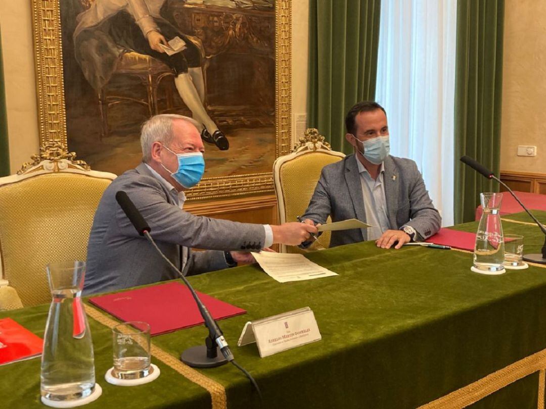 Firma convenio Ayuntamiento de Gijón + Principado