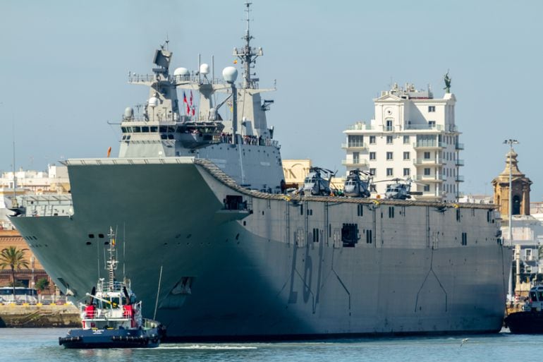 El portaaviones Juan Carlos I es el navío más grande de la Armada española