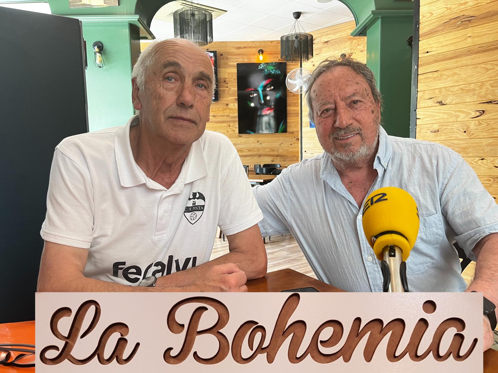 Paco Moral y Didi, veteranos del fútbol local de Alcoy en La Bohemia