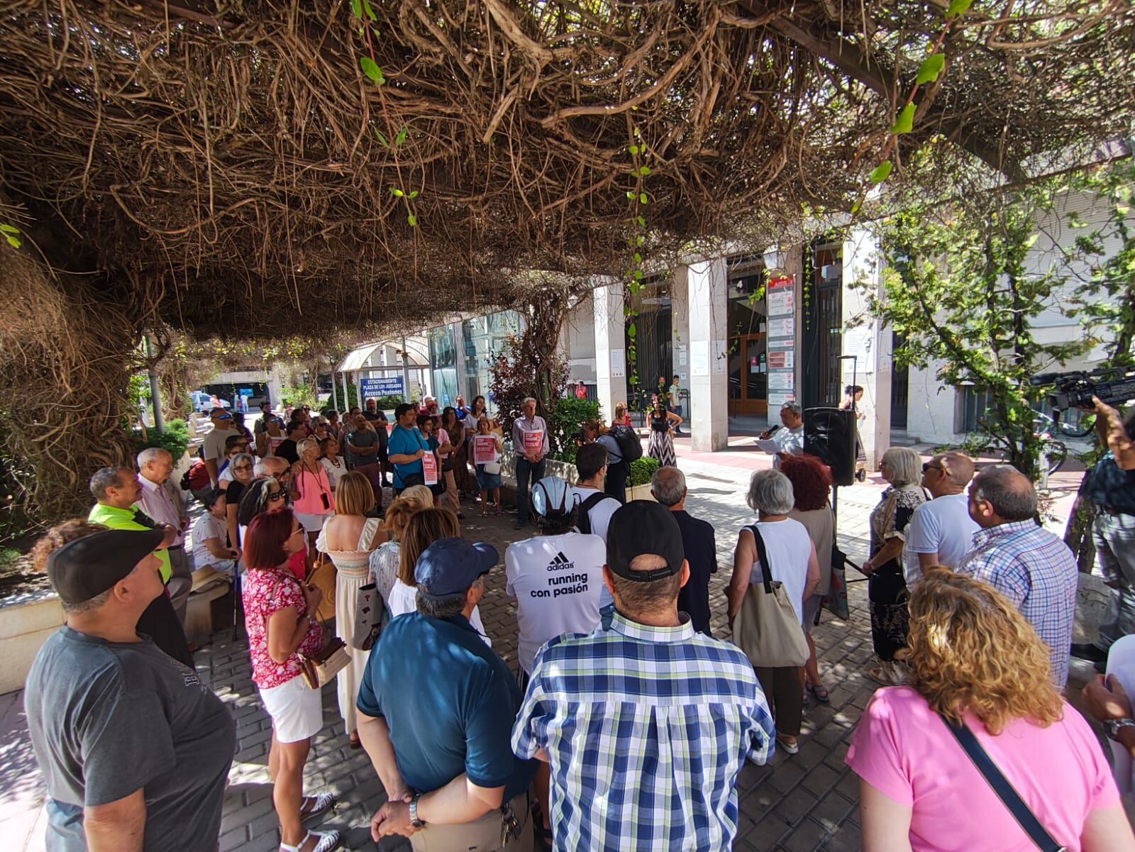 Concentración de CCOO Palencia para protestar por lo sucedido en Torre Pacheco