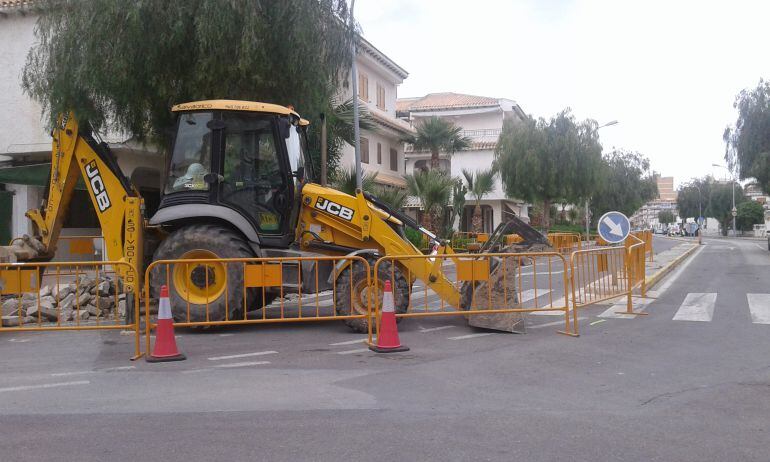 Trabajos que se hacen en la Avenida de Ronda