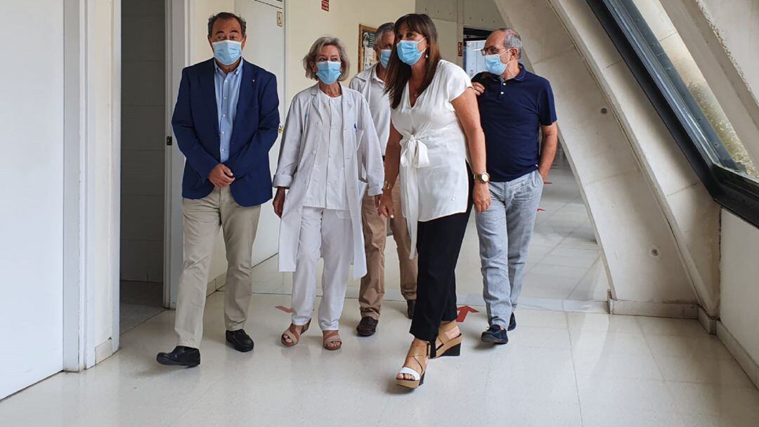 Sira Repollés, durante la visita al Centreo