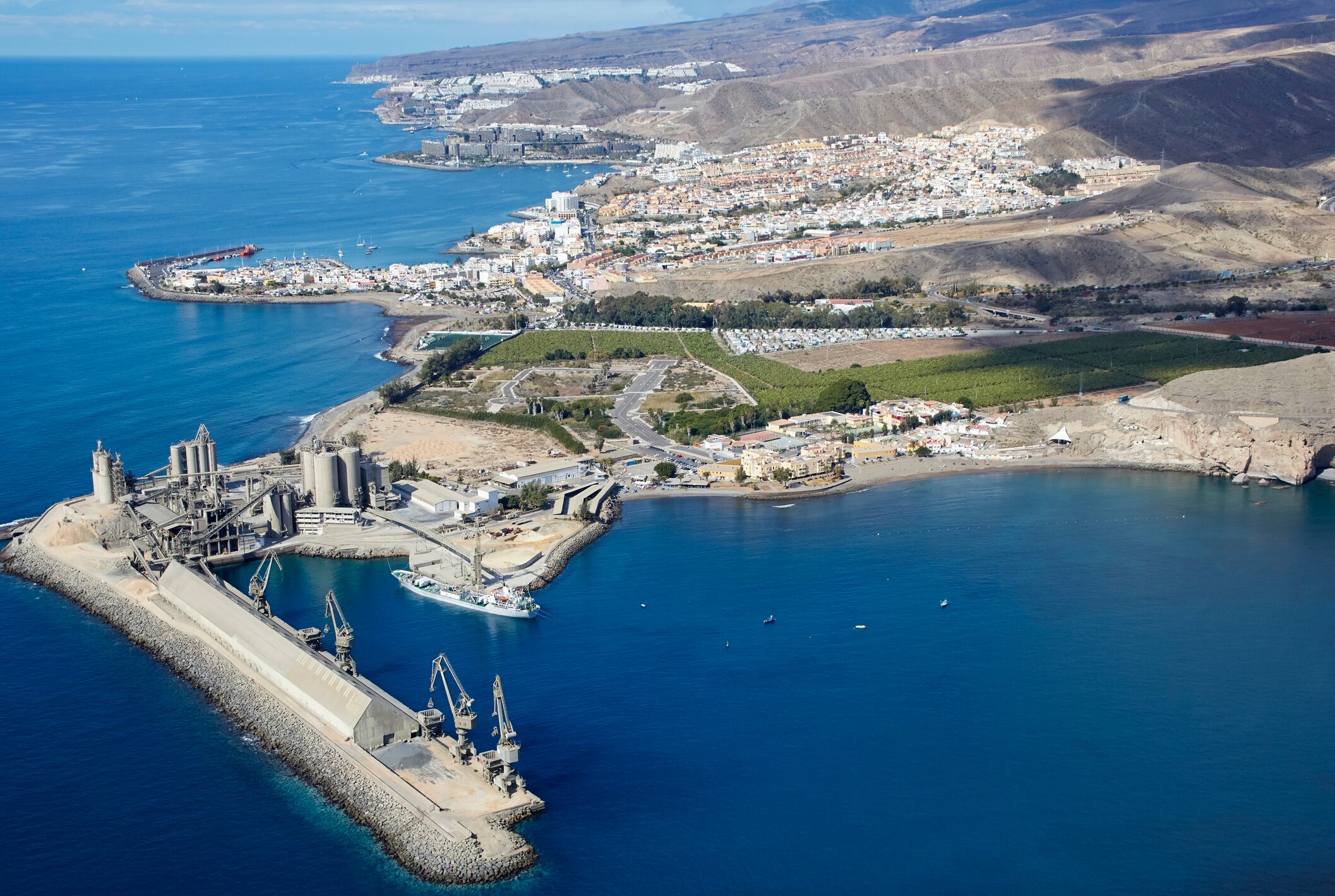 Imagen aérea del complejo industrial de Santa Águeda, en El Pajar (San Bartolomé de Tirajana)