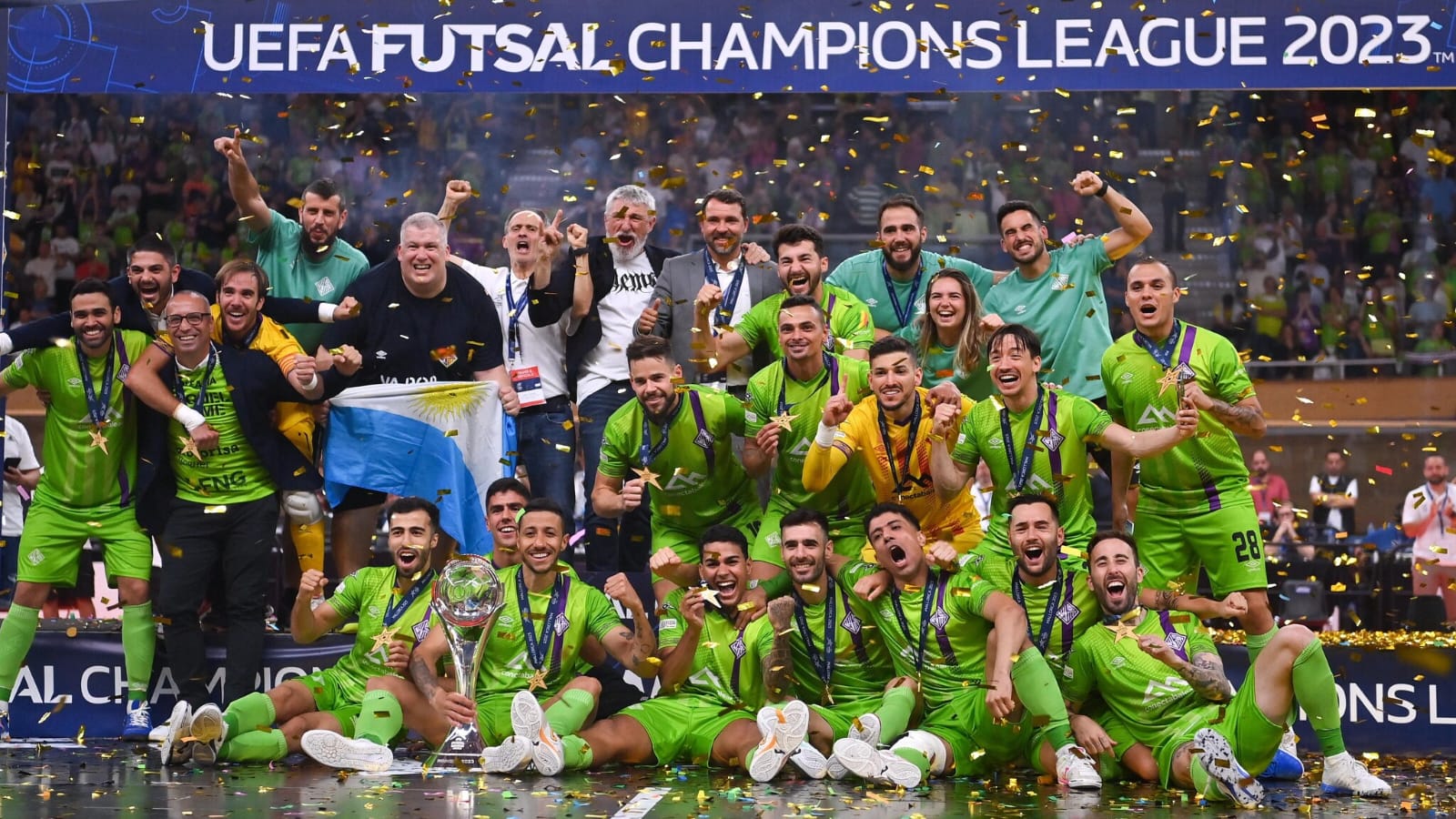 Celebración de Palma Futsal