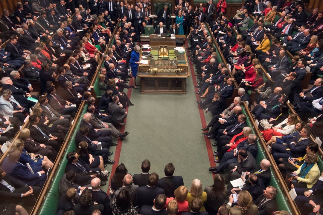 Theresa May, en el parlamento 